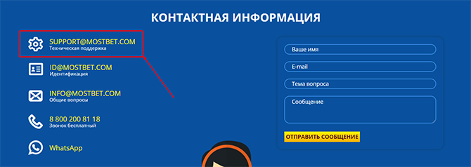 Контактная информация